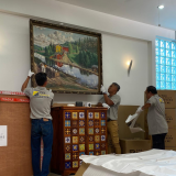 4a. installing art 4a. installing art